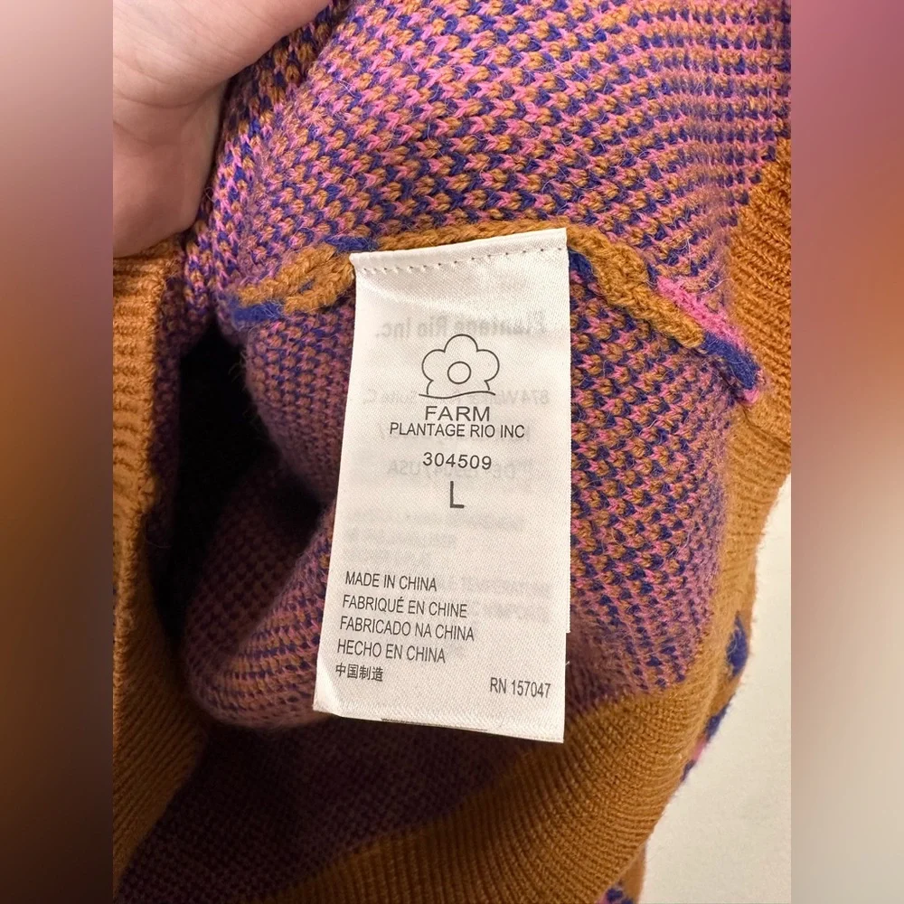 Farm Rio Leopard Pop Sweater - Picture 5 of 6